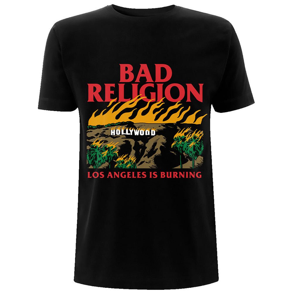 BAD RELIGION バッドレリジョン - Burning Black / Tシャツ / メンズ - PGS